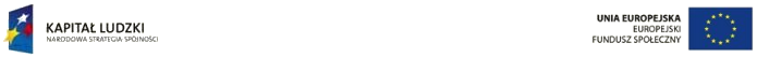 Logotyp Kapitał ludzki Unia Europejska
