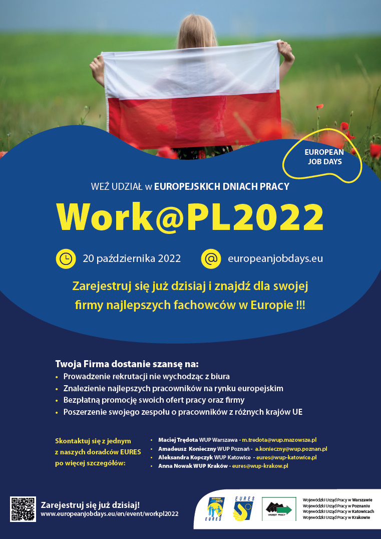 Plakat Europejskie Dni Pracy 2022
