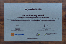 19_Wyróżnienie dla Danuty Nowak za rzetelność fachowość i wysoką jakość wykonywania zadań projekowych współfinansowanych z EFS.png