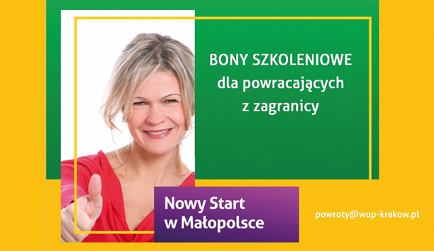 Baner-bony szkoleniowe Nowy Start w Małopolsce